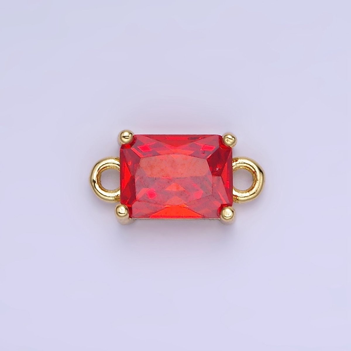 14K Gold Filled CZ Baguette Connector | G422 - G429