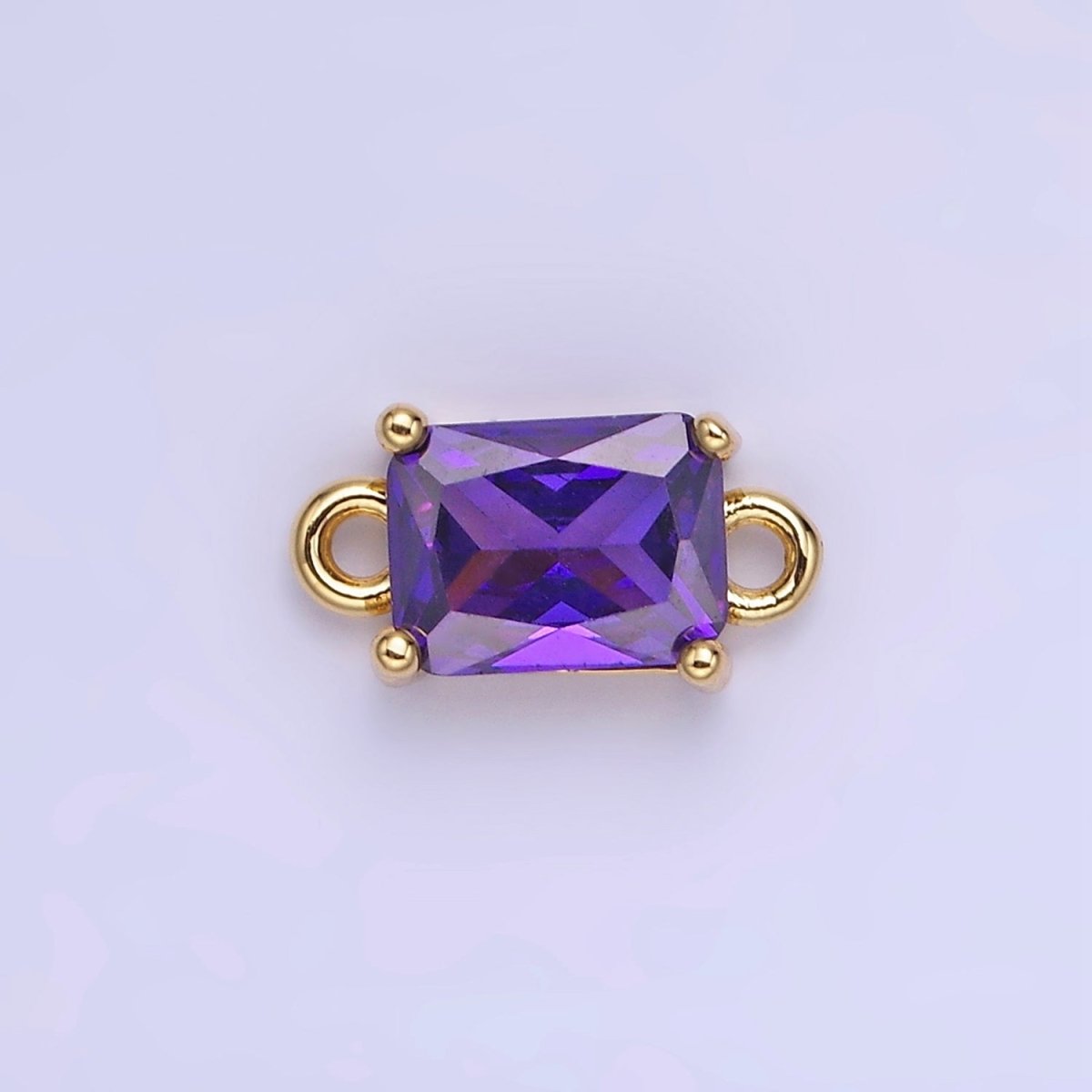 14K Gold Filled CZ Baguette Connector | G422 - G429