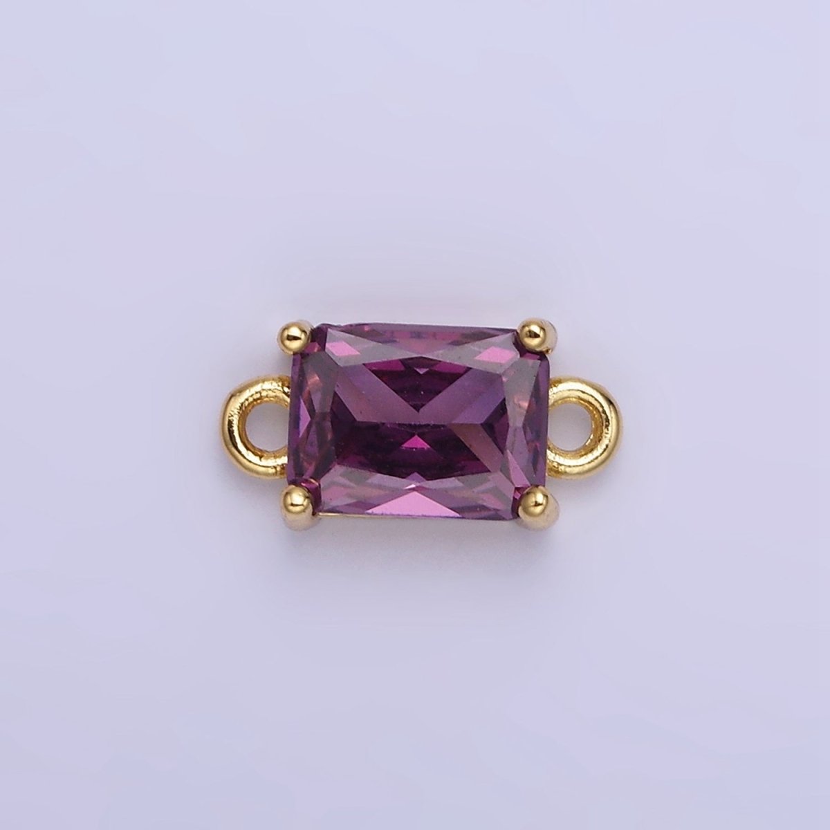 14K Gold Filled CZ Baguette Connector | G422 - G429