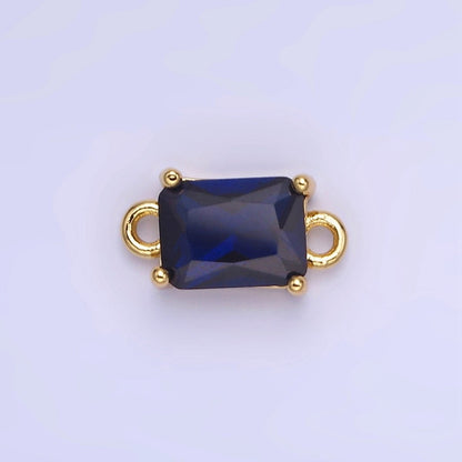 14K Gold Filled CZ Baguette Connector | G422 - G429