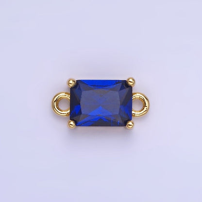 14K Gold Filled CZ Baguette Connector | G422 - G429