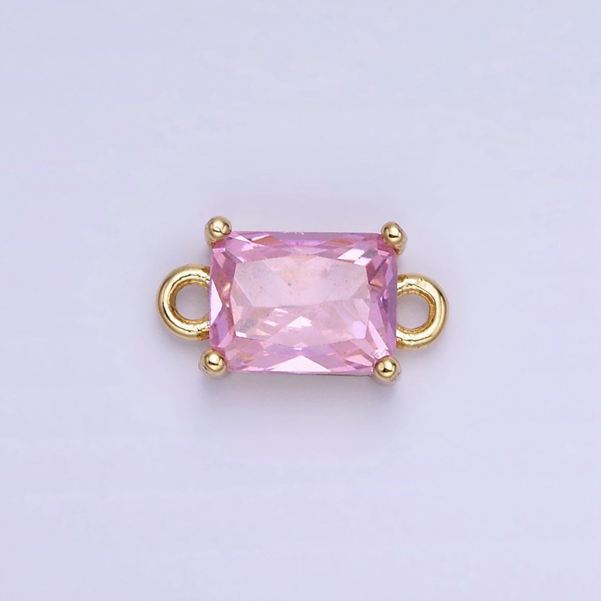 14K Gold Filled CZ Baguette Connector | G422 - G429