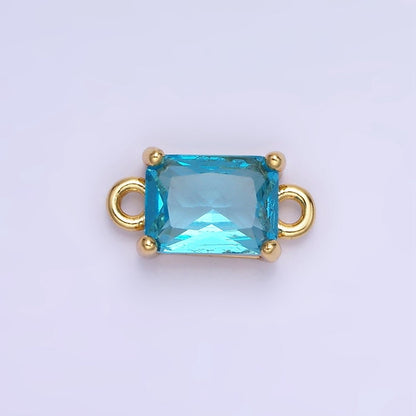 14K Gold Filled CZ Baguette Connector | G422 - G429
