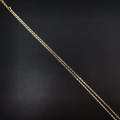 14K Gold Filled Dainty 1.2mm Flat Link Scroll 18 Inch Chain Necklace | WA-218 Clearance Pricing