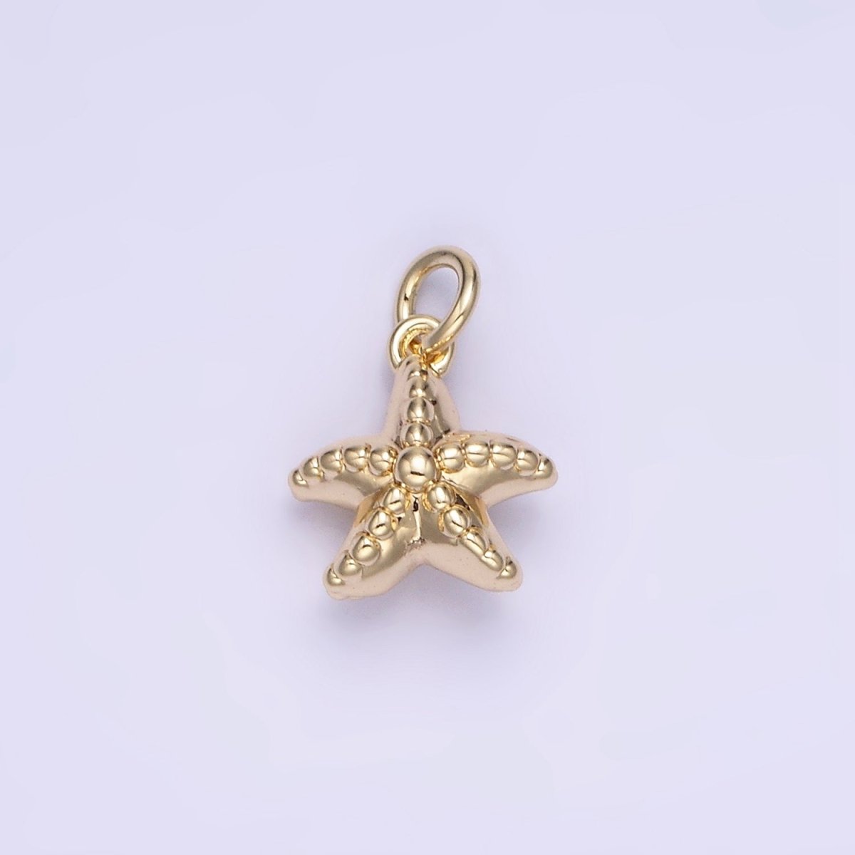 14K Gold Filled Dotted Sea Fish Animal Minimalist Mini Charm | AG743