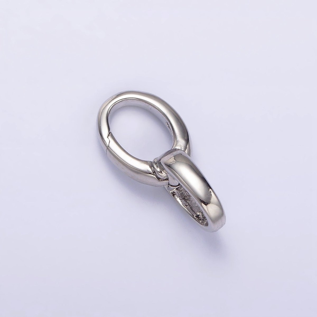 14K Gold Filled Double Oval Push Spring Gate Jewelry Making Supply in Gold &amp; Silver | Z-468 Z-469