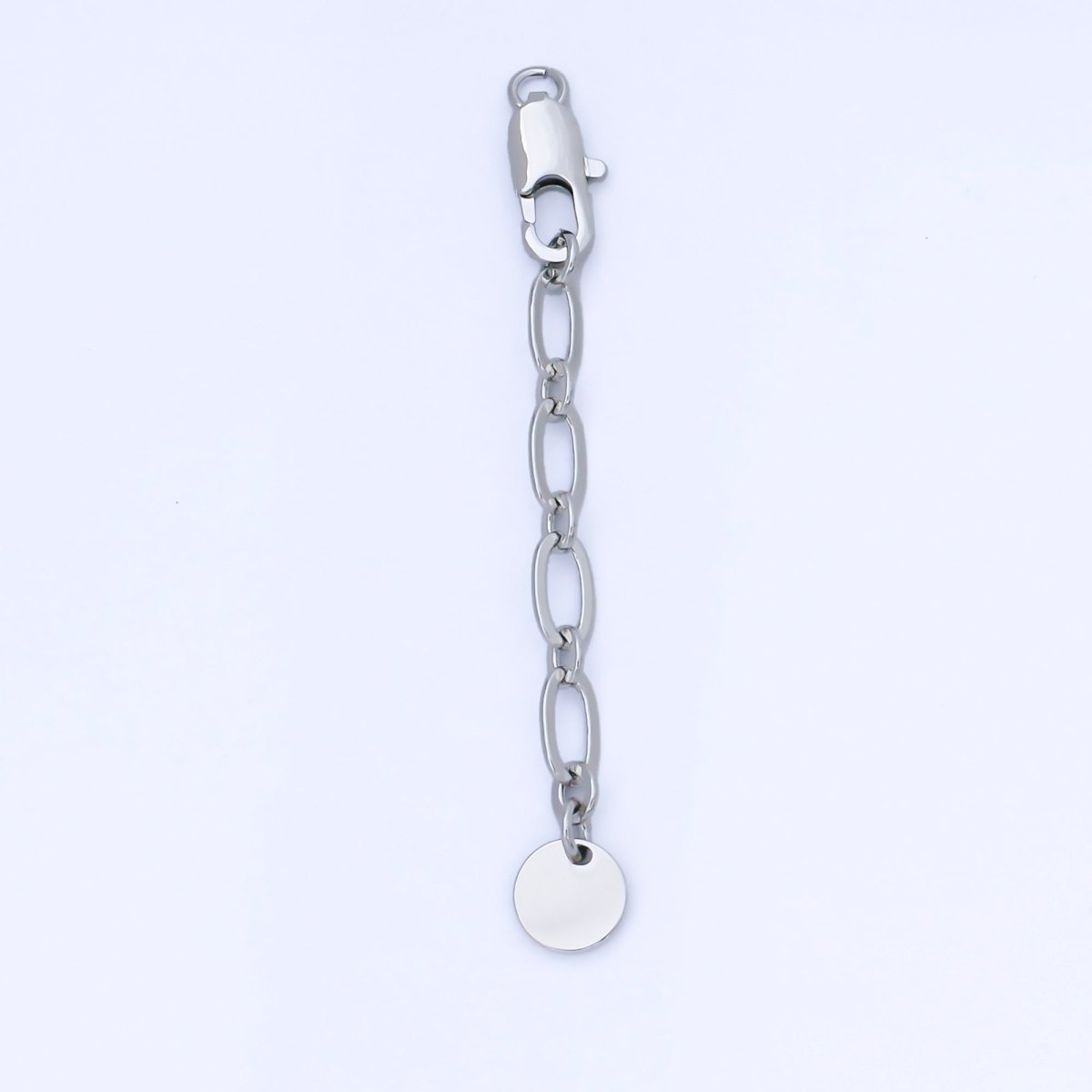 14K Gold Filled Lobster Claw Clasps w. Paperclip Extender Round Tag Closure Findings in Gold &amp; Silver | Z1487