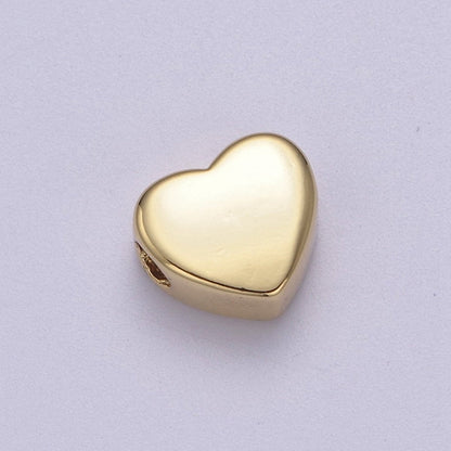 14K Gold Filled Heart Love Minimalist Hypoallergenic Spacer Beads | B-065