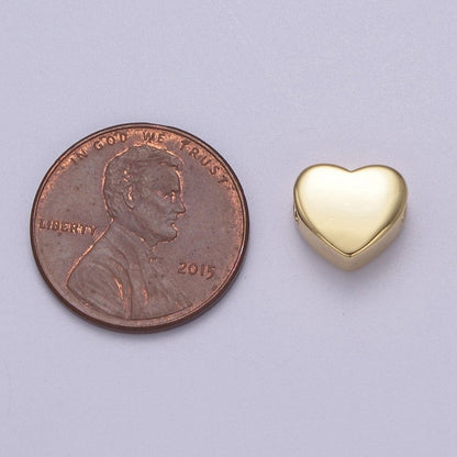 14K Gold Filled Heart Love Minimalist Hypoallergenic Spacer Beads | B-065