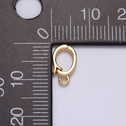 14K Gold Filled Heart Open Loop Interchangeable Charm Holder Jewelry Making Supply in Gold &amp; Silver | Z-929 Z-930