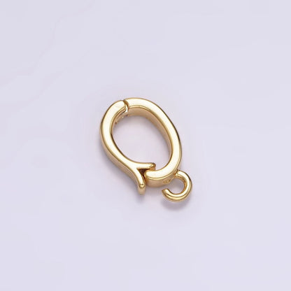 14K Gold Filled Heart Open Loop Interchangeable Charm Holder Jewelry Making Supply in Gold &amp; Silver | Z-929 Z-930
