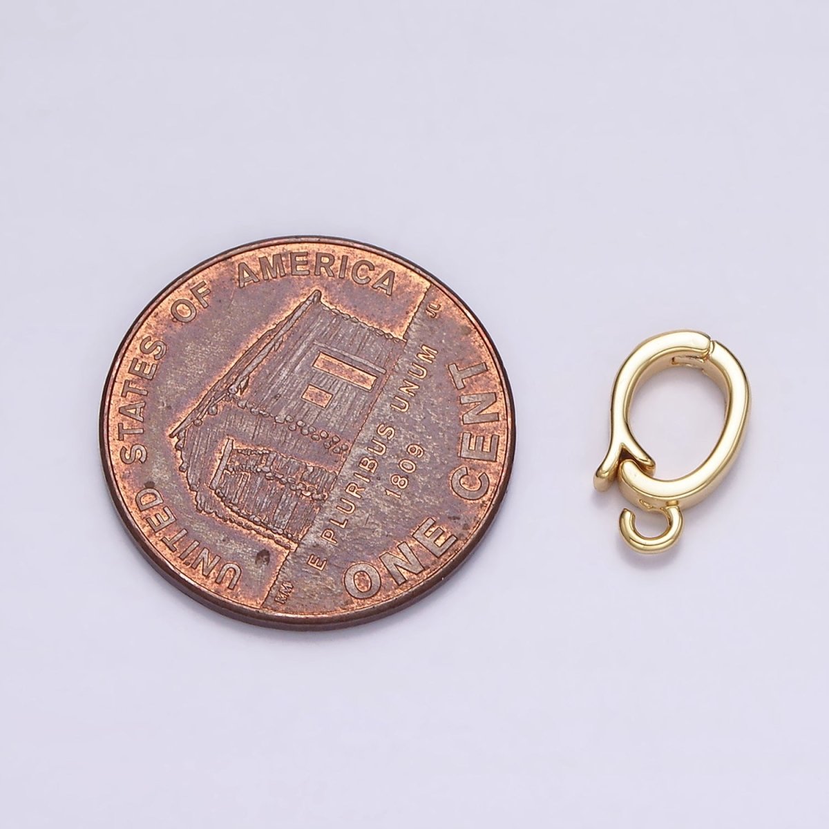 14K Gold Filled Heart Open Loop Interchangeable Charm Holder Jewelry Making Supply in Gold &amp; Silver | Z-929 Z-930