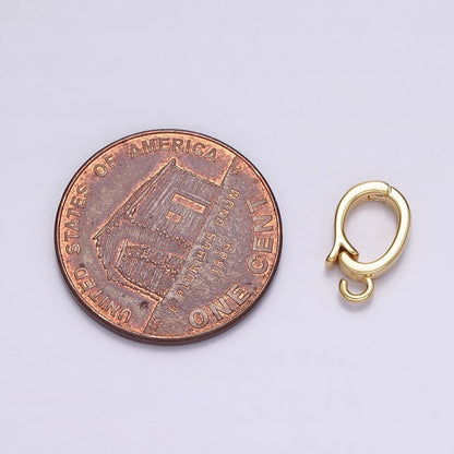 14K Gold Filled Heart Open Loop Interchangeable Charm Holder Jewelry Making Supply in Gold &amp; Silver | Z-929 Z-930