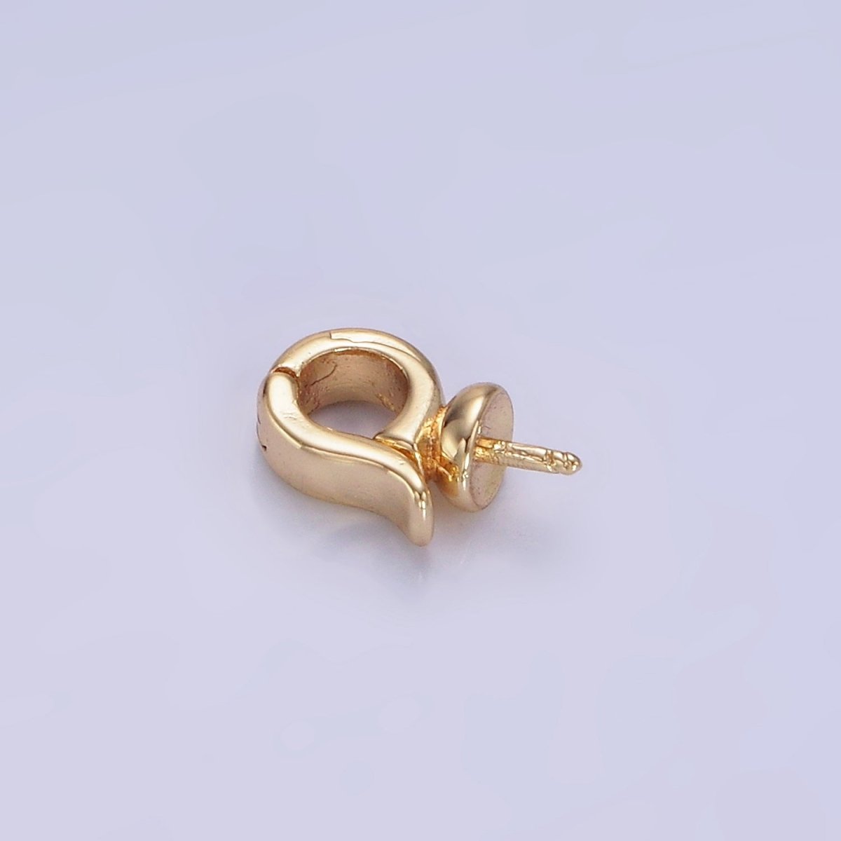 14k Gold Filled Interchangeable Pendant Bail Clasp Removable Bail with Peg Z-699
