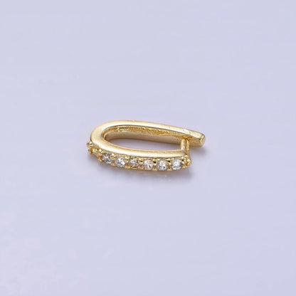 14K Gold Filled Micro Paved CZ Snap Bail Findings | Z766