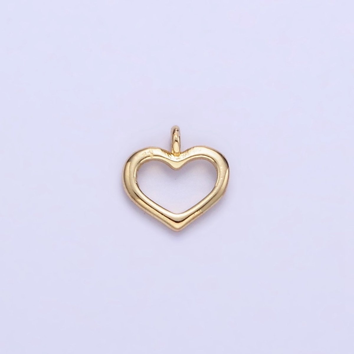 14K Gold Filled Mini Open Heart Minimalist Charm | AG753