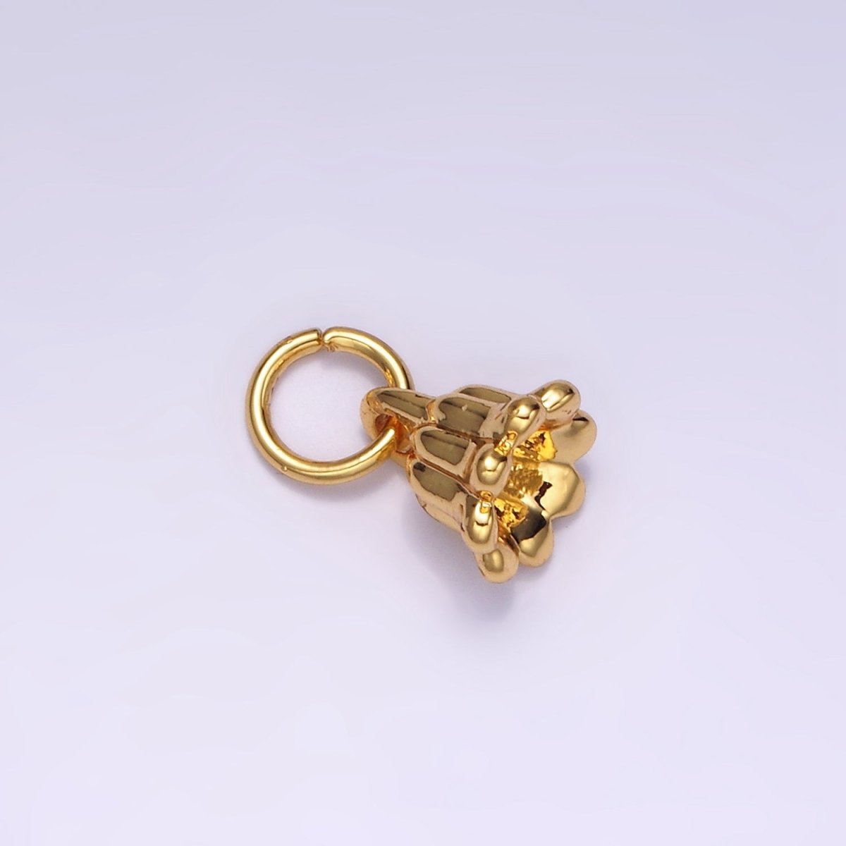 14K Gold Filled Mini Tulip Flower Minimalist Add-On Charm | AG651