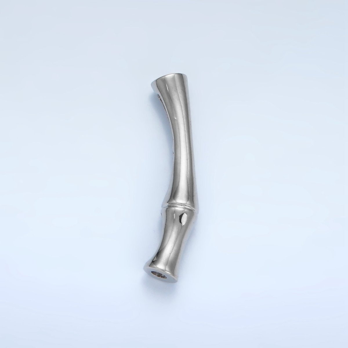 14K Gold Filled Minimalist Bamboo Plant Bead in Gold &amp; Silver | B624