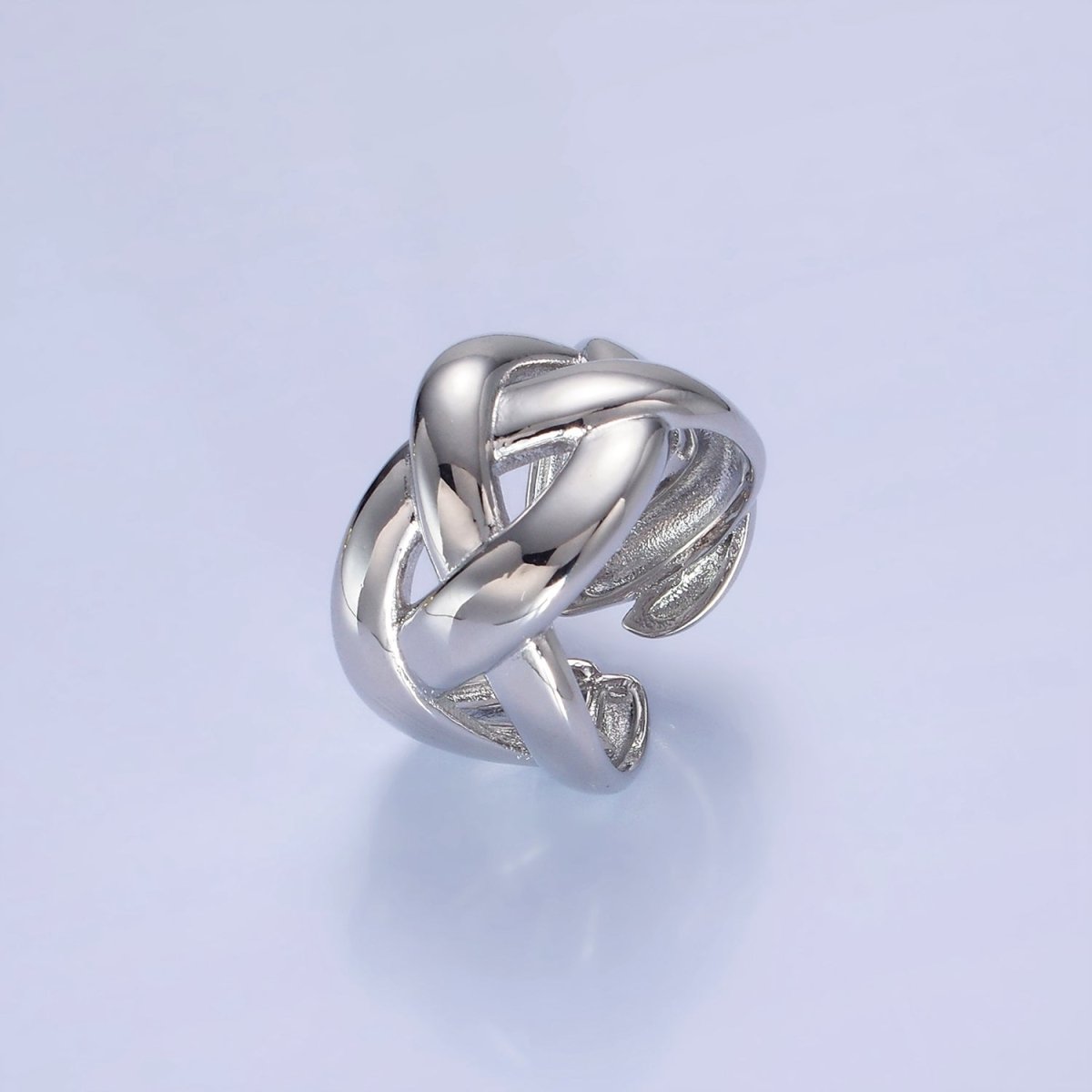 14K Gold Filled Multiple Band Fold Ring in Gold &amp; Silver | O1349 O1350