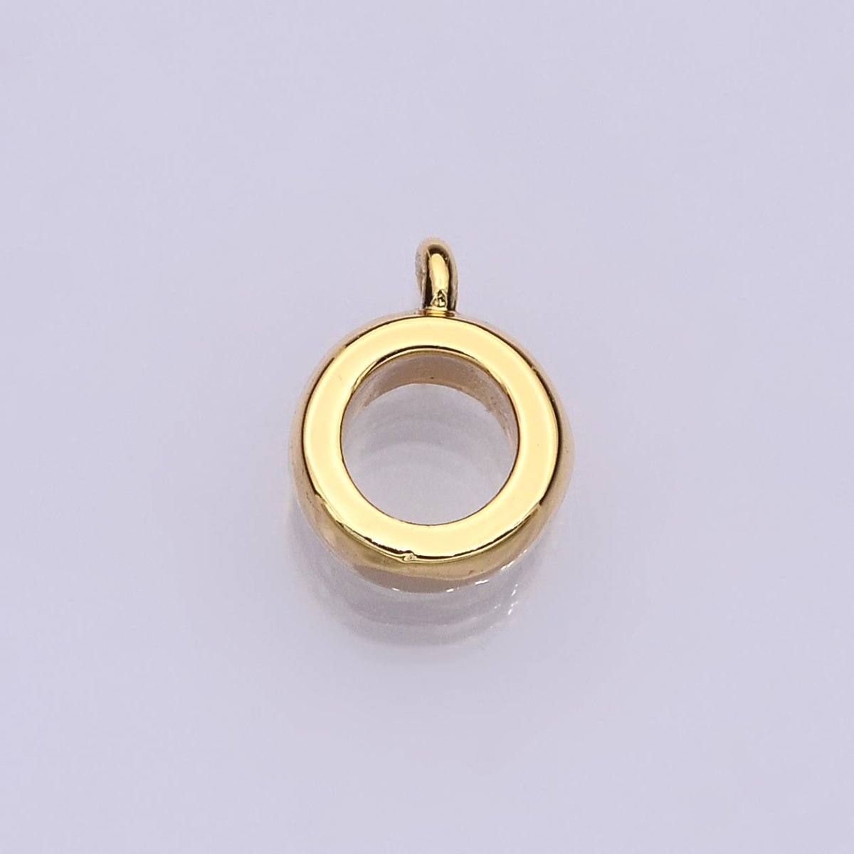 14K Gold Filled Open Round Bezel Charm Finding | Z1151