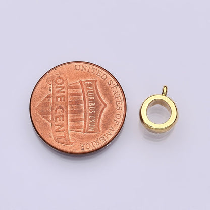 14K Gold Filled Open Round Bezel Charm Finding | Z1151