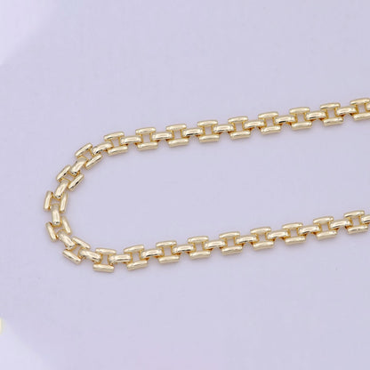 14K Gold Filled Panther Chain by Yard, 5.5mm Width Wholesale Bulk Panther Link For Jewelry Making | ROLL-706