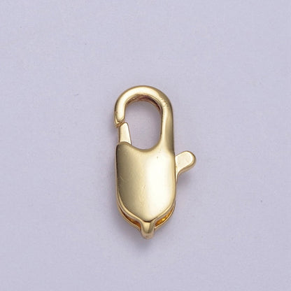 14K Gold Filled Rectangle Lobster Clasp Jewelry Making Supplies Chain Findings L-638~L-641