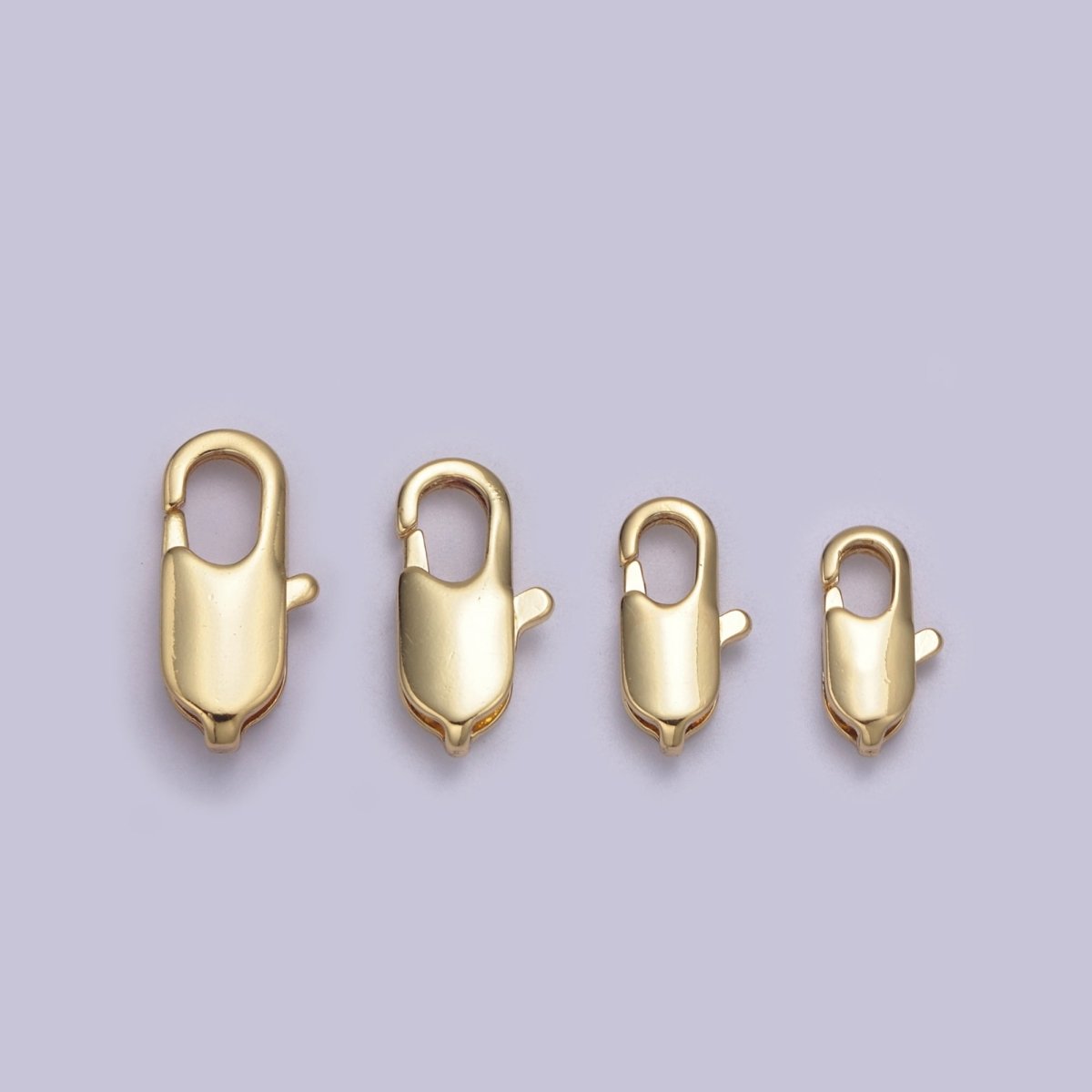 14K Gold Filled Rectangle Lobster Clasp Jewelry Making Supplies Chain Findings L-638~L-641