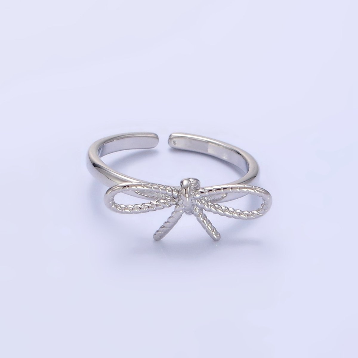 14K Gold Filled Rope Ribbon Ring in Gold &amp; Silver | O980 O981