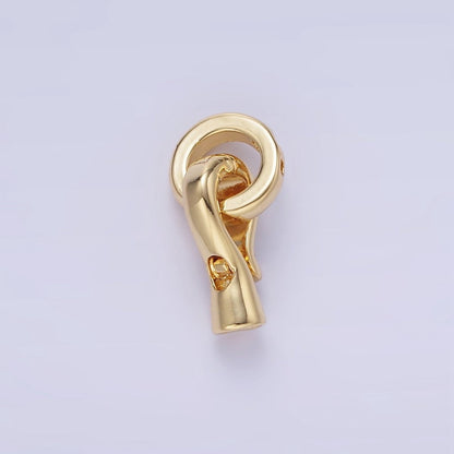 14K Gold Filled Round Snap Latch Findings Set | L665