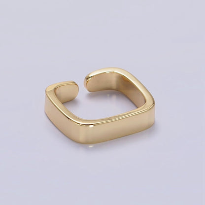 14K Gold Filled Square Geometric Band Ring | S-512