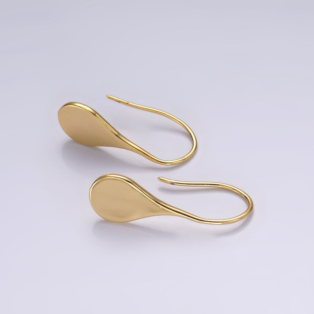 14K Gold Filled Teardrop Minimalist French Hook Earrings | AE-964