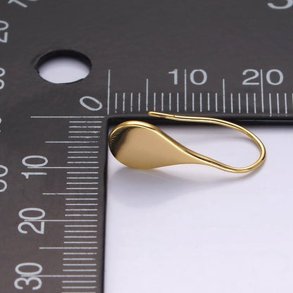 14K Gold Filled Teardrop Minimalist French Hook Earrings | AE-964