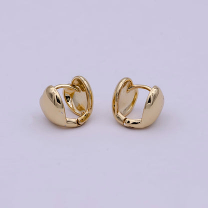 14K Gold Filled Tiny 12mm Heart Stud Earring For Valentine | T-271