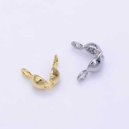 14K Gold Filled Tiny Crimp Beads Knot Covers For Jewelry Making in Gold &amp; Silver | L166