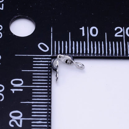 14K Gold Filled Tiny Crimp Beads Knot Covers For Jewelry Making in Gold &amp; Silver | L166