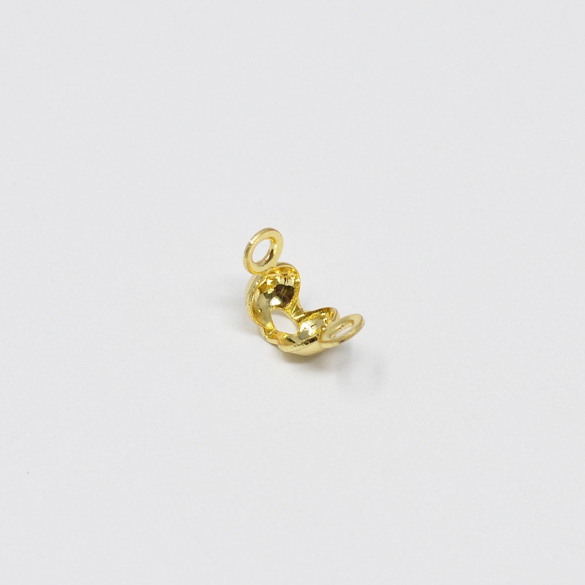 14K Gold Filled Tiny Crimp Beads Knot Covers For Jewelry Making in Gold &amp; Silver | L166