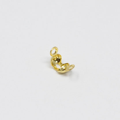 14K Gold Filled Tiny Crimp Beads Knot Covers For Jewelry Making in Gold &amp; Silver | L166