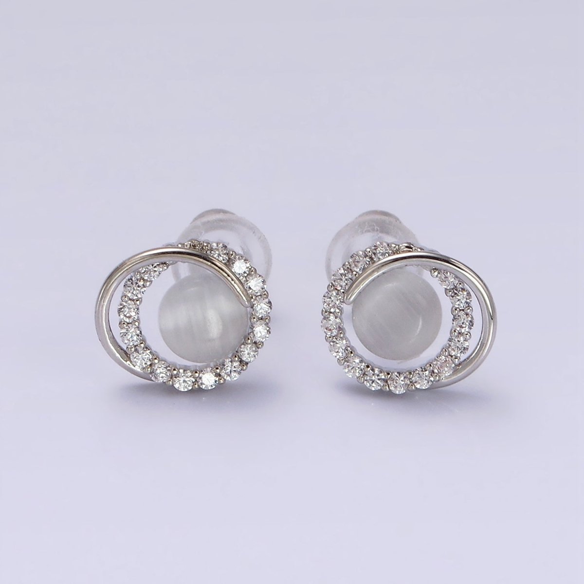 14K Gold Filled White Cat&