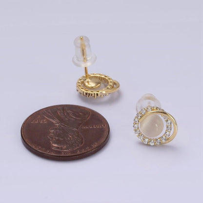 14K Gold Filled White Cat&