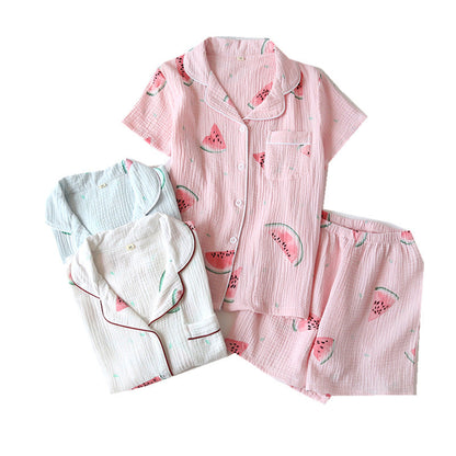 Cotton Crepe Pajamas Shorts