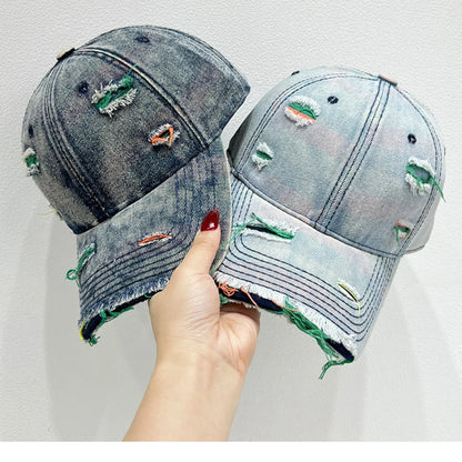 Distressed Adjustable Baseball Cap