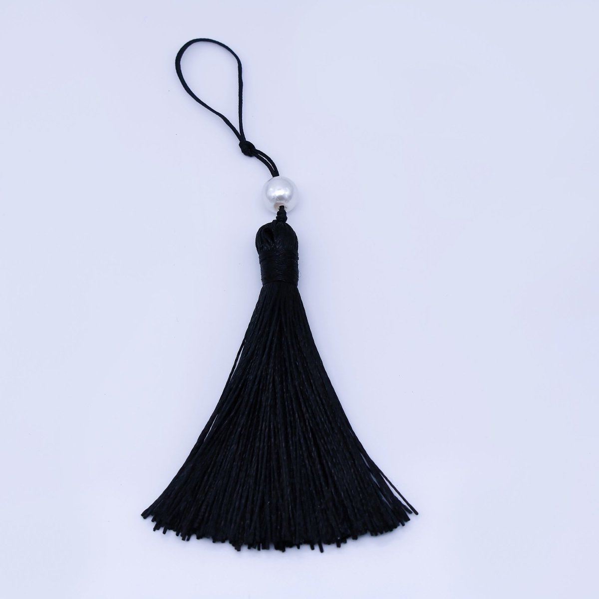 150mm Black Tassel Shell Pearl Keychain Accessories Fringe Jewelry | Z1493