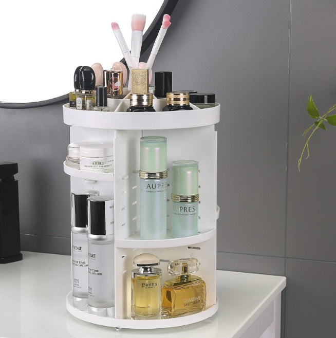 360 degree rotating acrylic cosmetic storage box