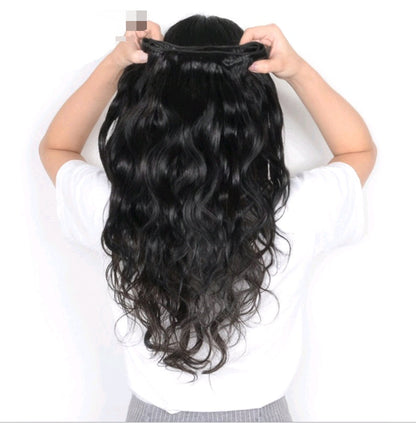 Real Hair Wig Hair Styling Hair Extension Body Wave Human Hair Weaves Bundle Deals Human Hair Extensions Natural &amp; Jet Black