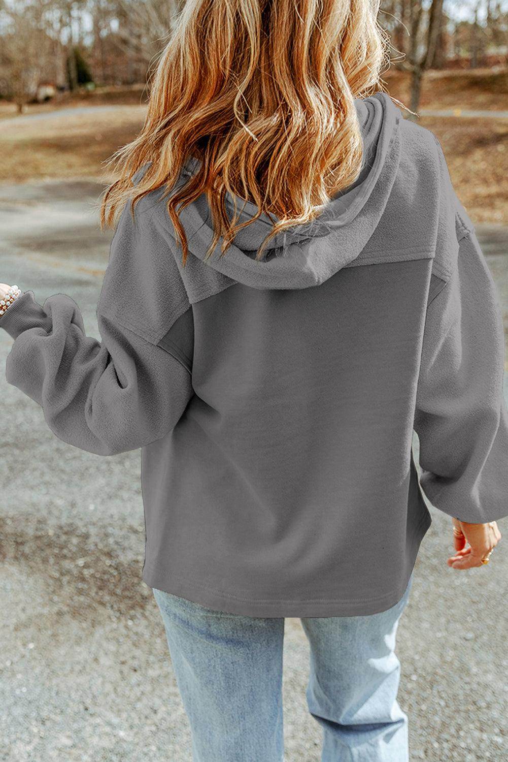 Zip-Up Drawstring Hooded Jacket for Men and Women