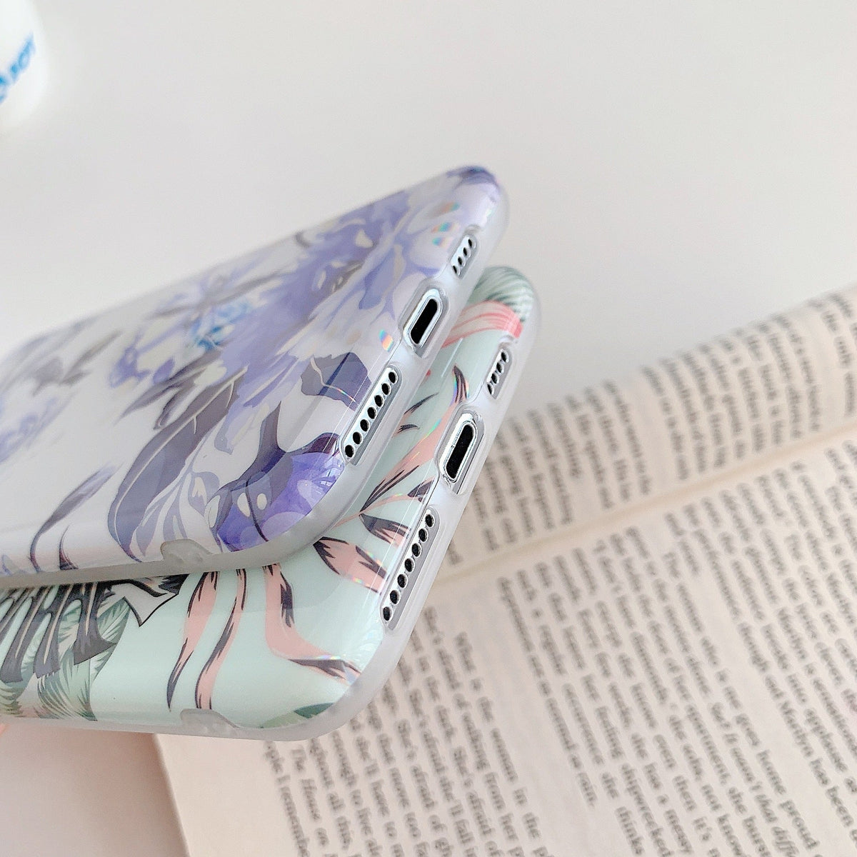 Laser Flowers Mobile Phone Silicone Soft Case
