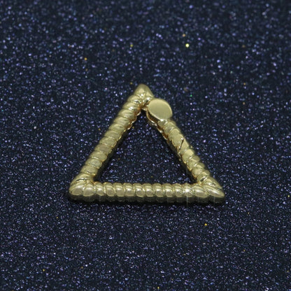 15.5X17.5mm Triangle Gold Spring Buckle Metal Snap Clasp Spring gate ring, Trigger Round Ring, Snap Clasp Hook for Jewelry Supply L-457 L-458 L-459