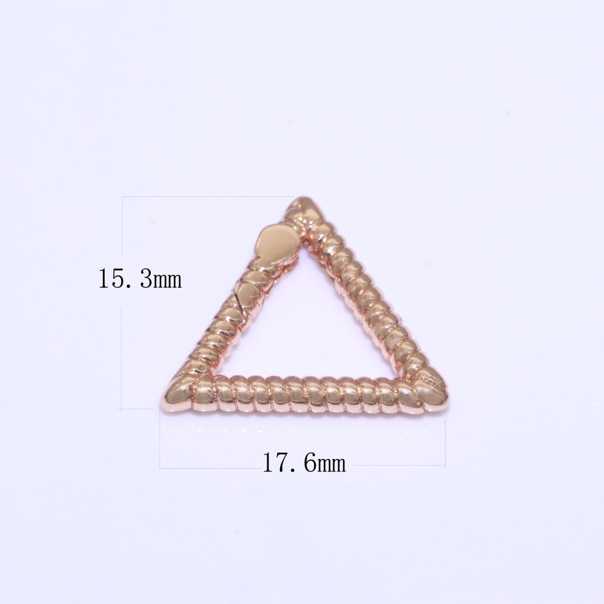 15.5X17.5mm Triangle Gold Spring Buckle Metal Snap Clasp Spring gate ring, Trigger Round Ring, Snap Clasp Hook for Jewelry Supply L-457 L-458 L-459