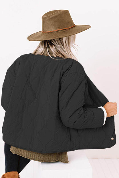Long Sleeve Button Front Winter Coat for Women Stylish Fit